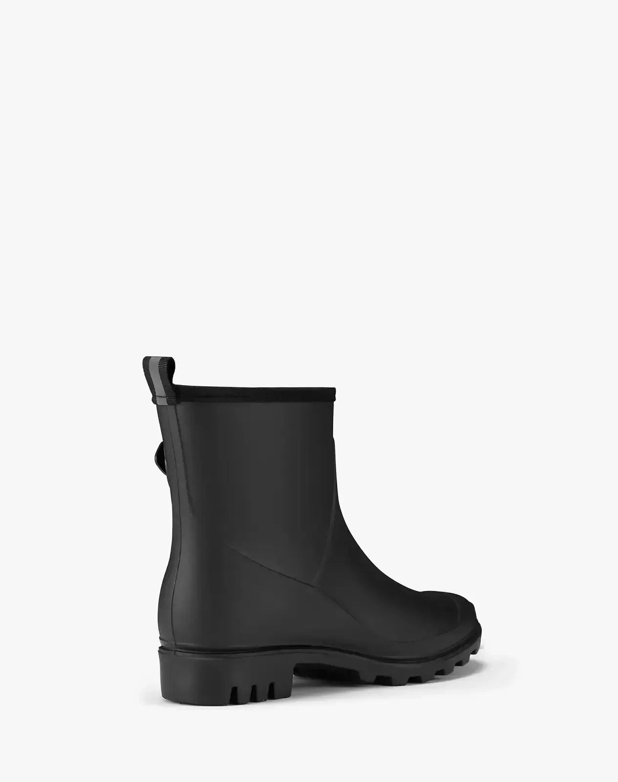 Women's Rubber Short Rain Boots with Adjustable Buckle for XSX101WCP image 3