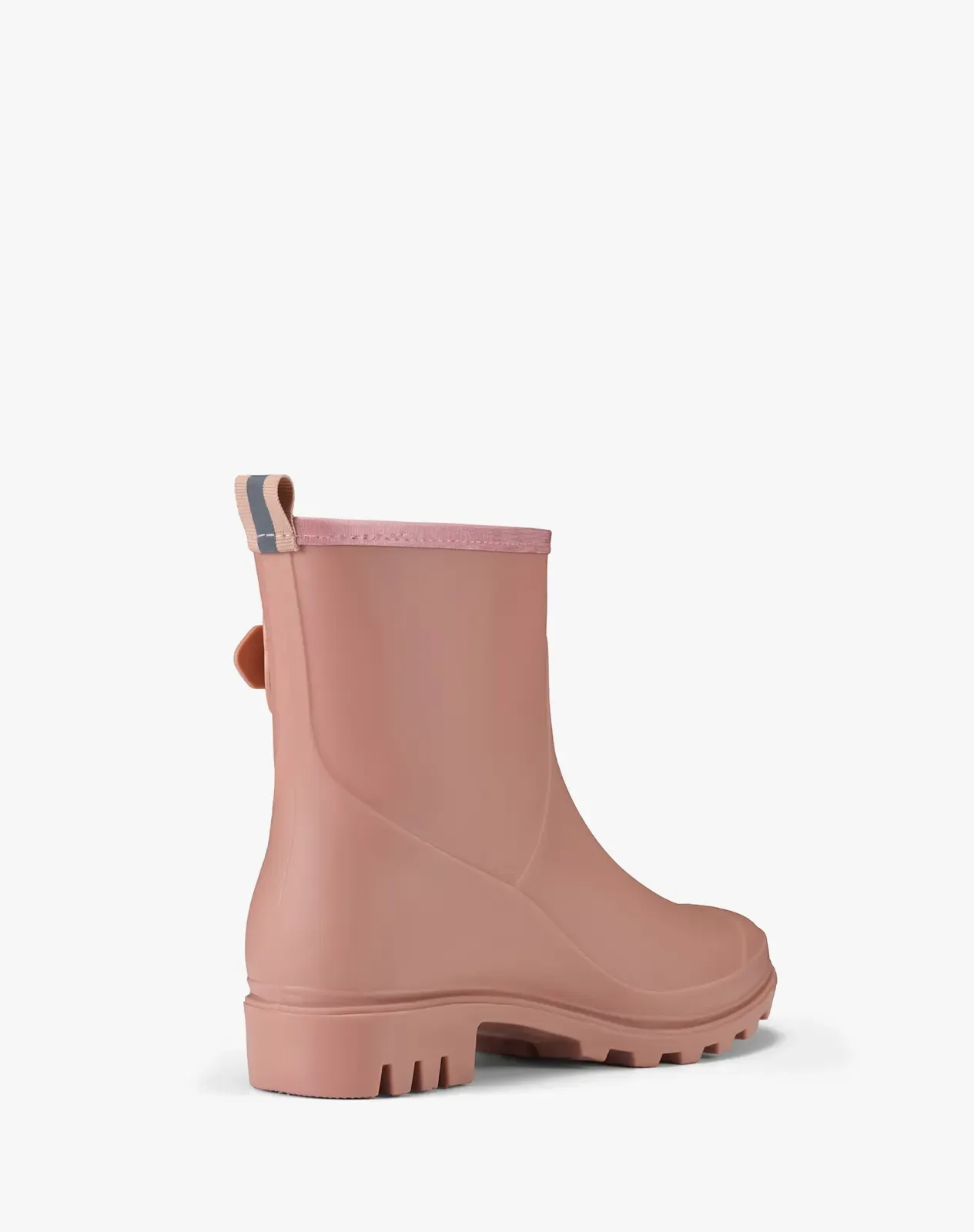 Pink Women's Rubber Short Rain Boots with Adjustable Buckle for XSX101WCP image 3
