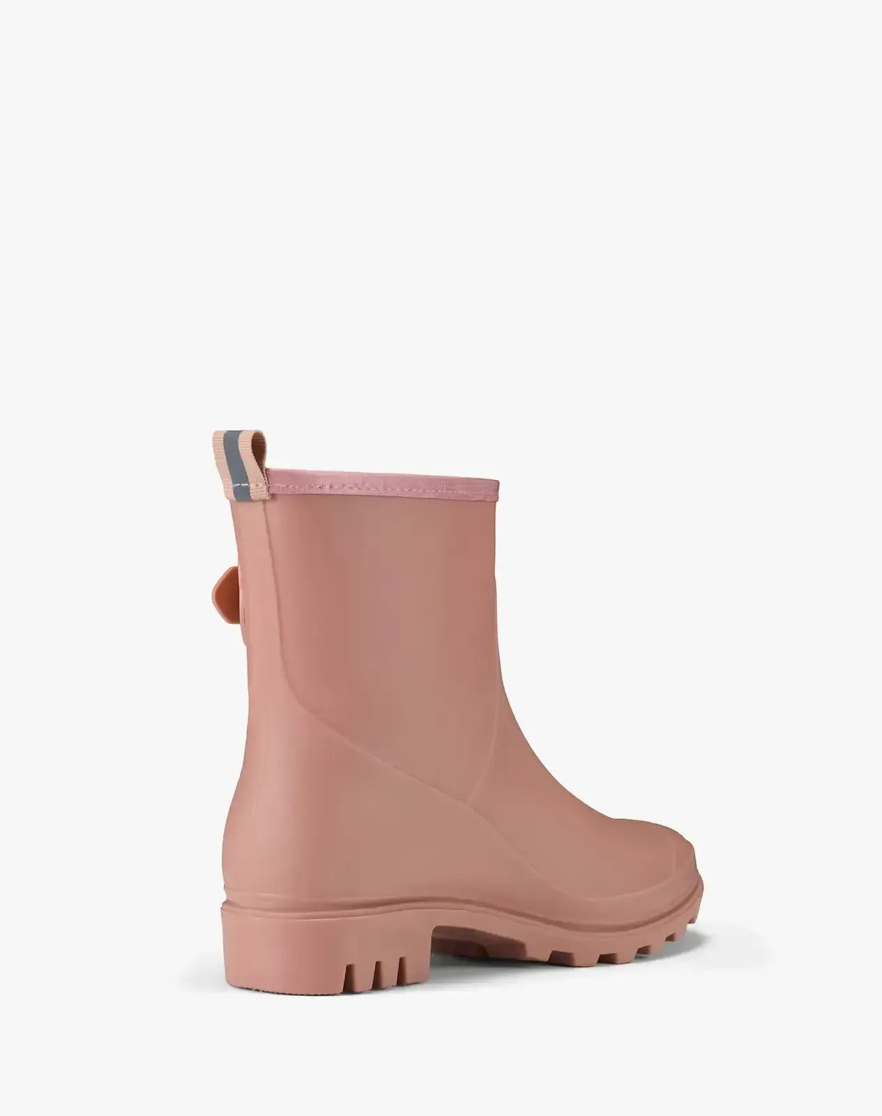 Pink Women's Rubber Short Rain Boots with Adjustable Buckle for XSX101WCP image 3