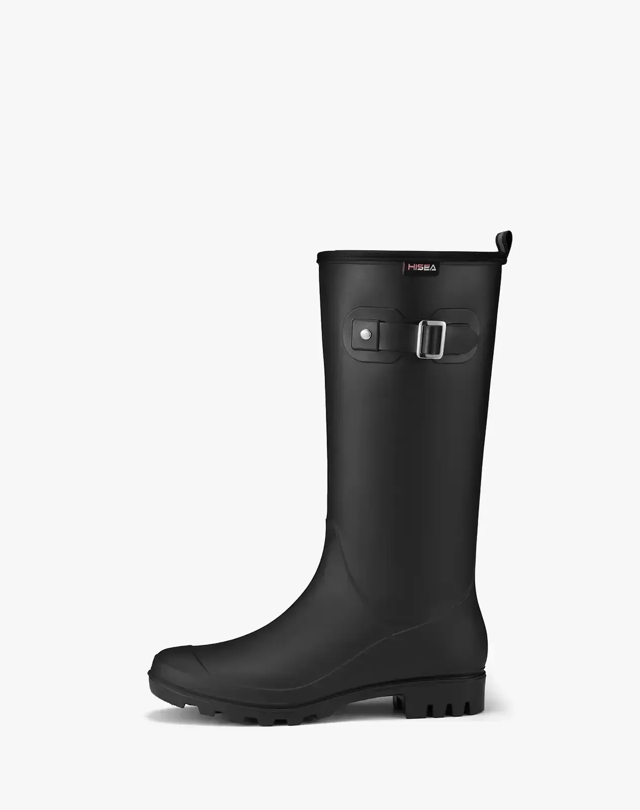 Women's Tall Rubber Rain Boots with Adjustable Buckle for XSX102WCP image 1