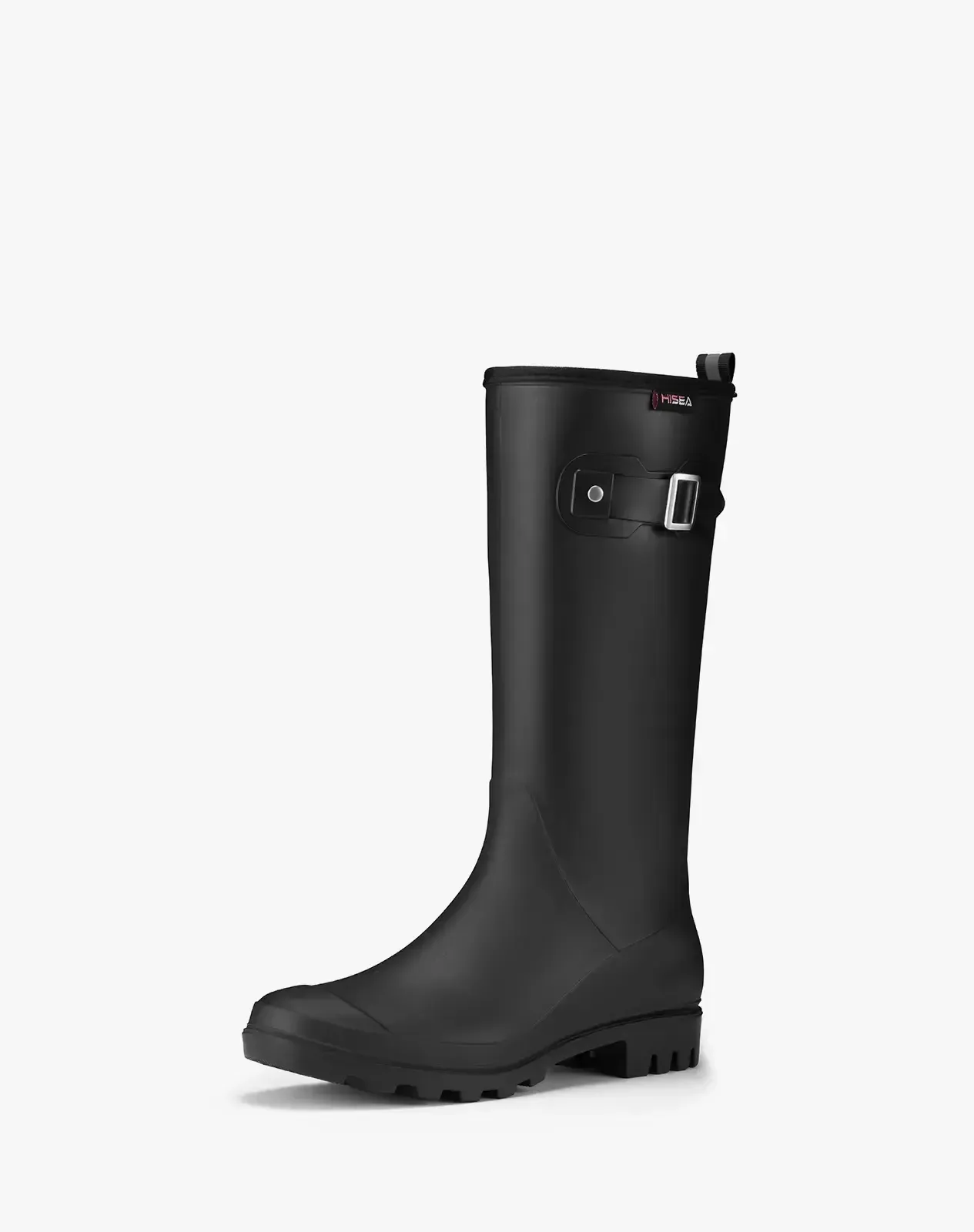 Women's Tall Rubber Rain Boots with Adjustable Buckle for XSX102WCP image 2