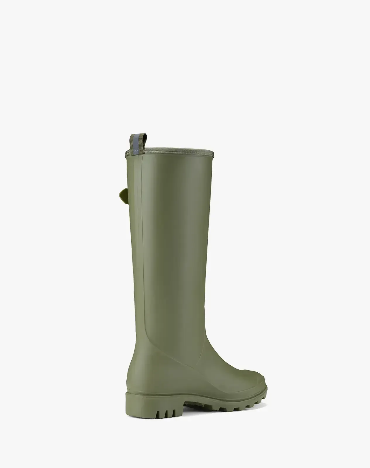Green Women's Tall Rubber Rain Boots with Adjustable Buckle for XSX102WCP image 3