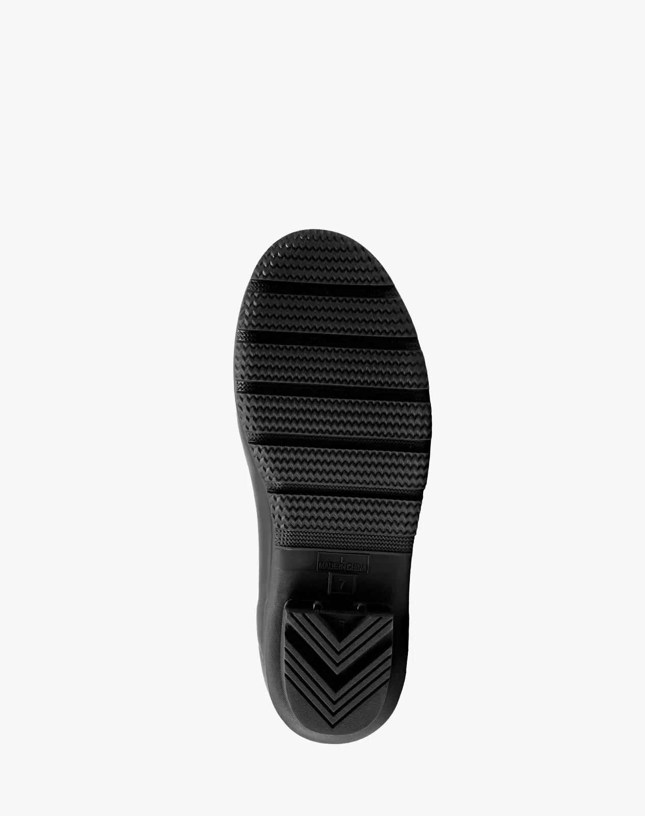 Black Women's Solid-Color Waterproof Rubber Rain Boots for XSX103WCP image 3