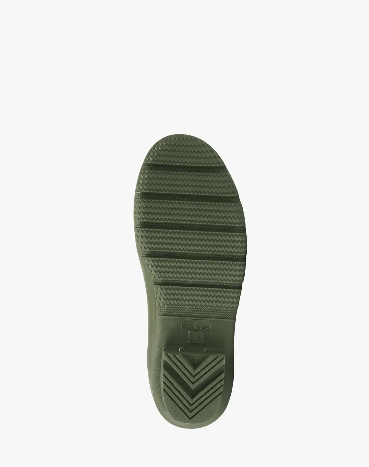 Green Women's Solid-Color Waterproof Rubber Rain Boots for XSX103WCP image 3