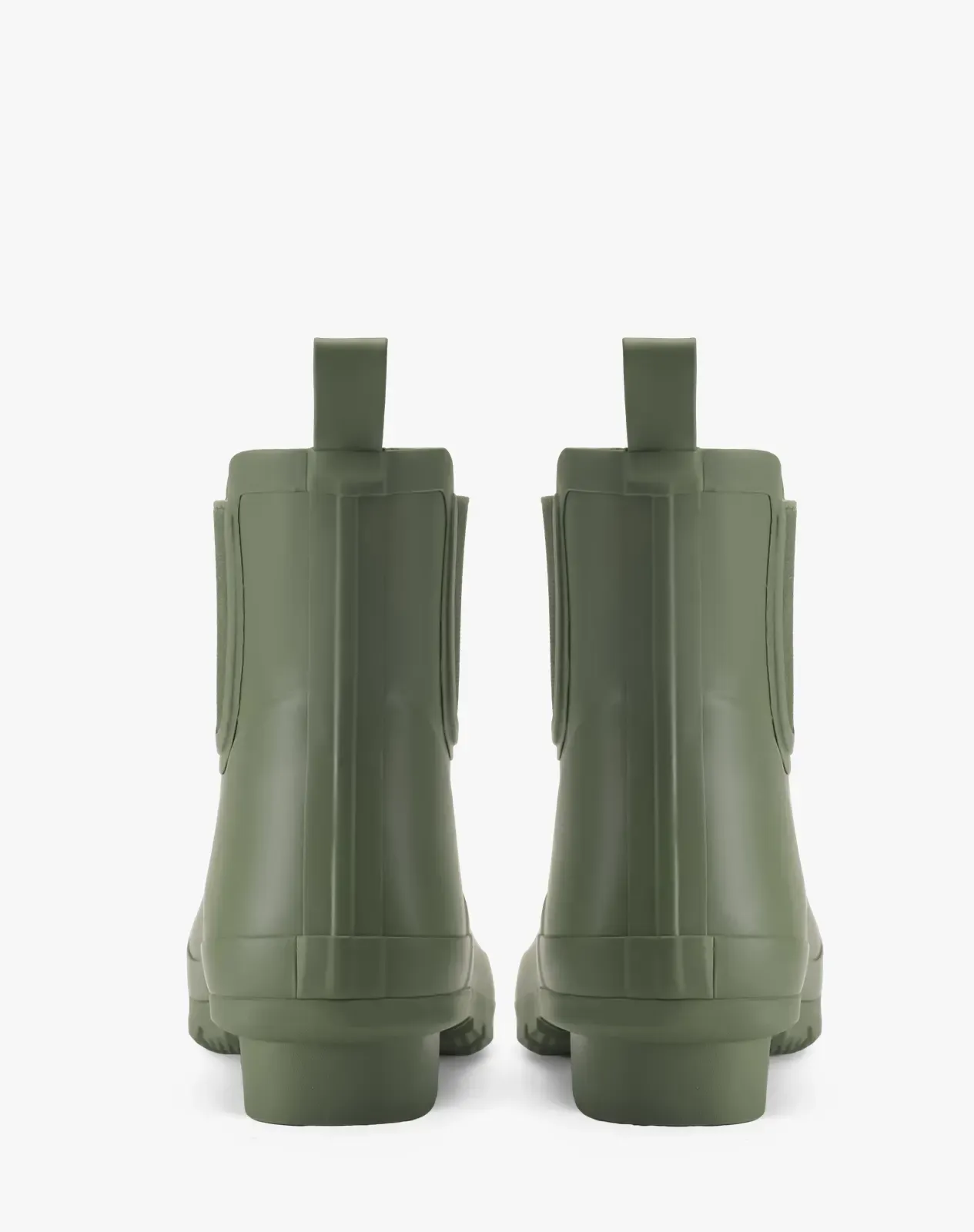 Green Women's Solid-Color Waterproof Rubber Rain Boots for XSX103WCP image 4
