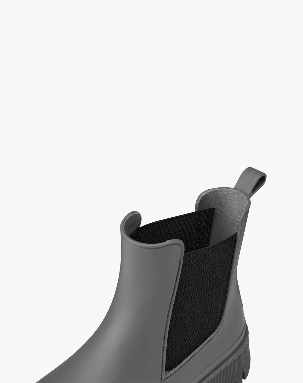 Grey Women's Waterproof PVC Chelsea Boots for XSX104WCP image 5