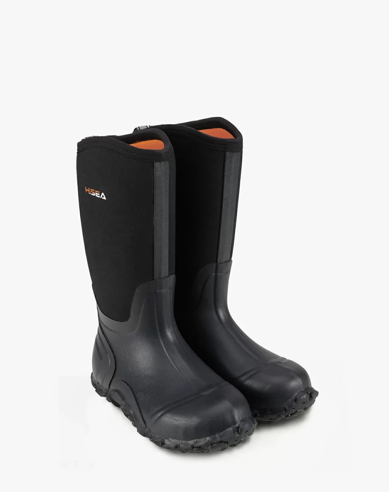 Hisea Rain Boots With Arch Support Men's Mid-Calf Rain Boots HISEA
