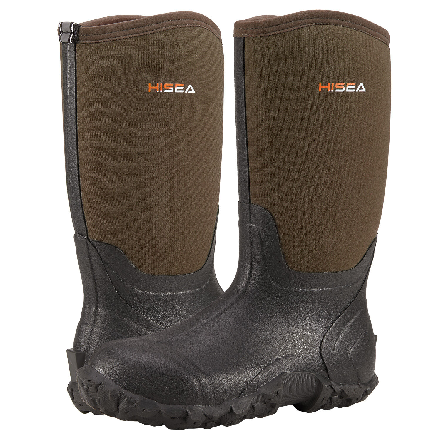 Brown Men's Mid-Calf Rain Boots for XSX11CP image 2