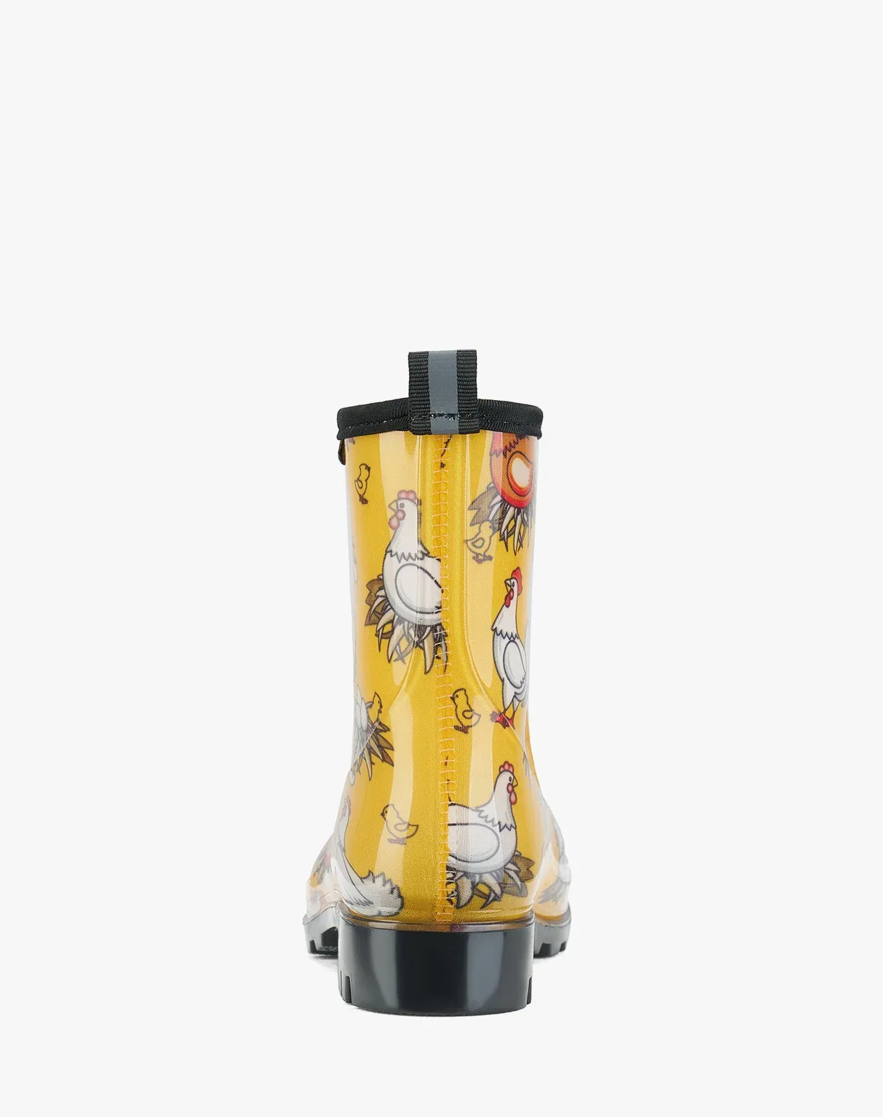 Yellow Women's Short PVC Rain Boots for XSX111WCP image 5
