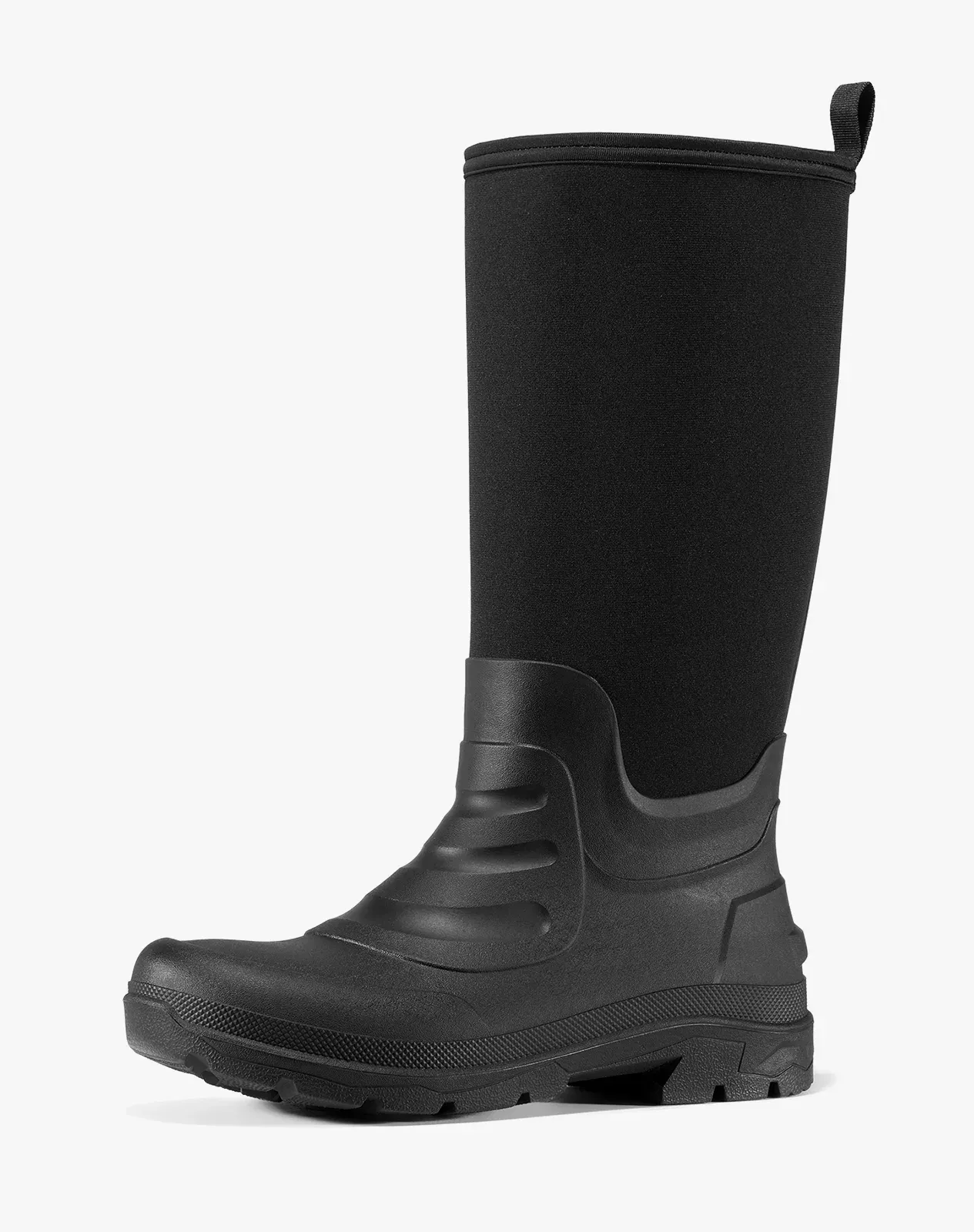 Men's Mid-Calf Neoprene Rubber Rain Boots for XSX115CP image 2