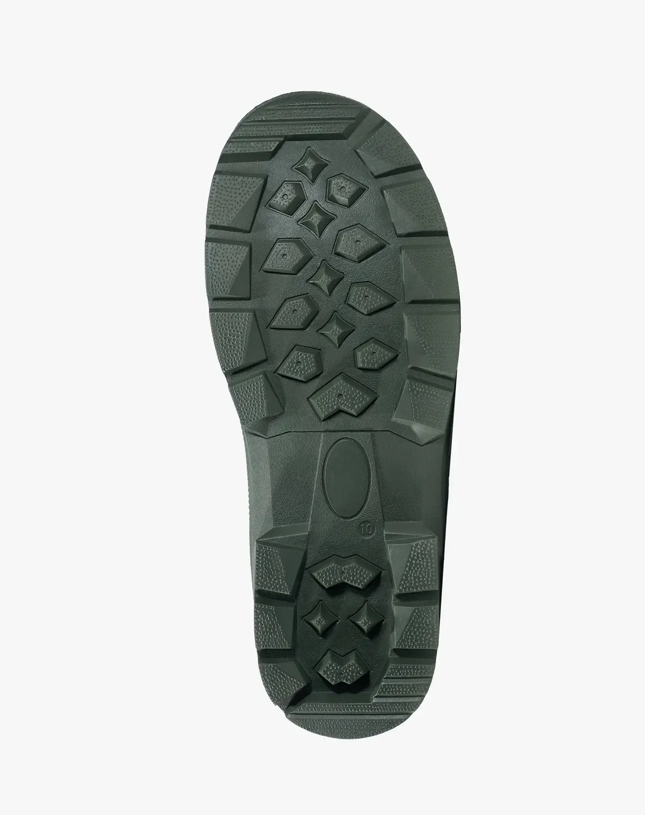 Green Men's Mid-Calf Neoprene Rubber Rain Boots for XSX115CP image 3