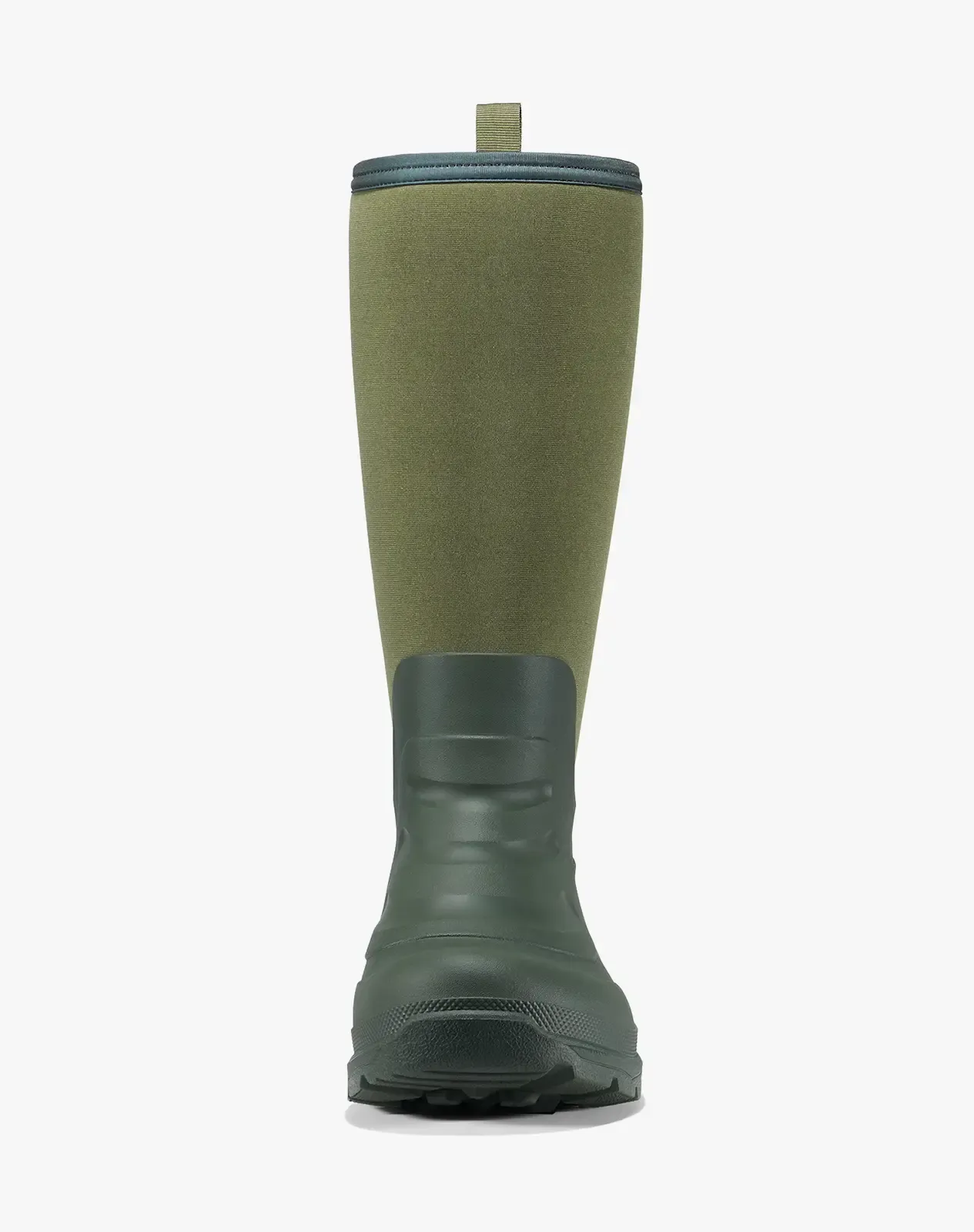 Green Men's Mid-Calf Neoprene Rubber Rain Boots for XSX115CP image 5