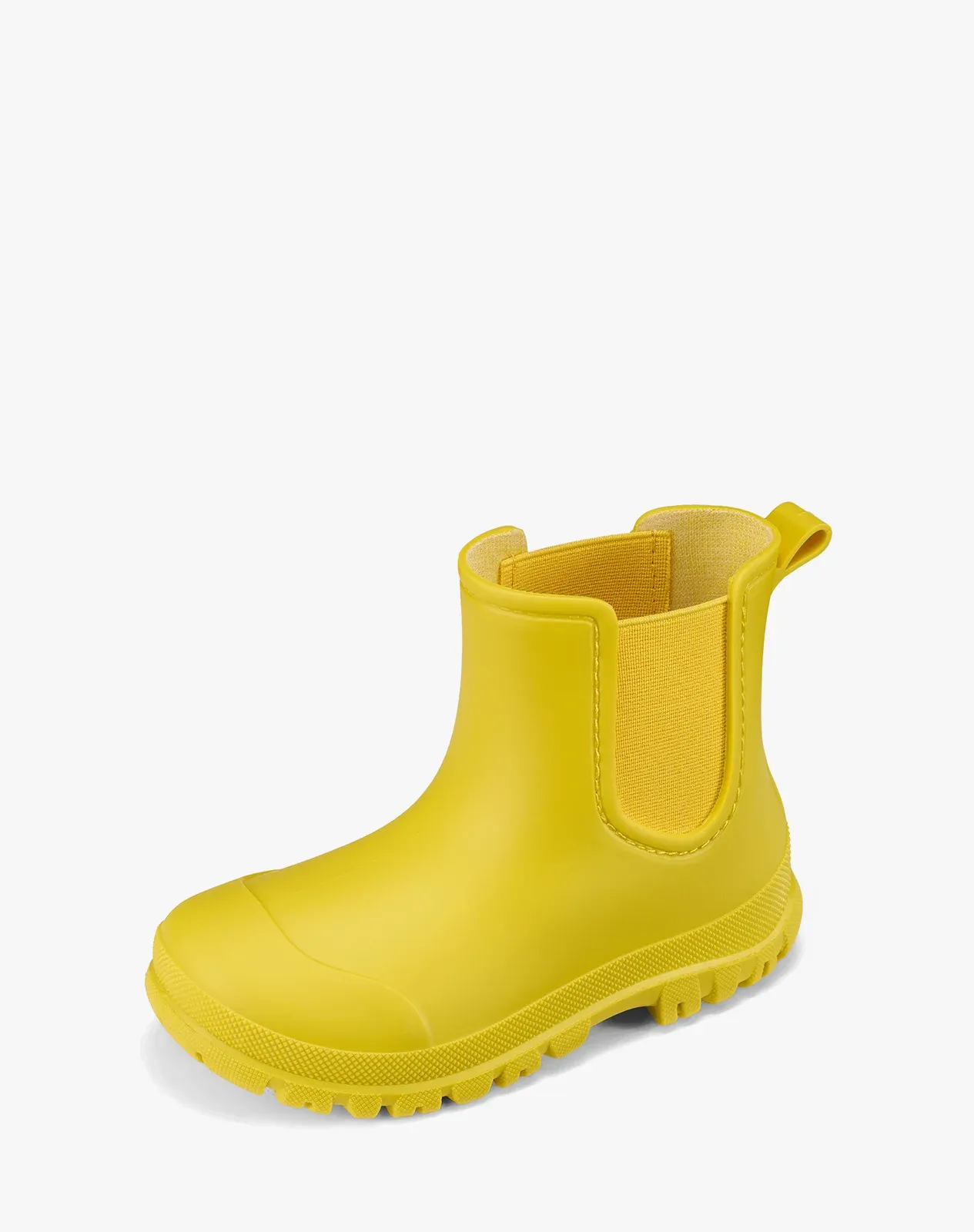 Yellow Kids' PVC Chelsea Rain Boots for XSX117KCP image 2