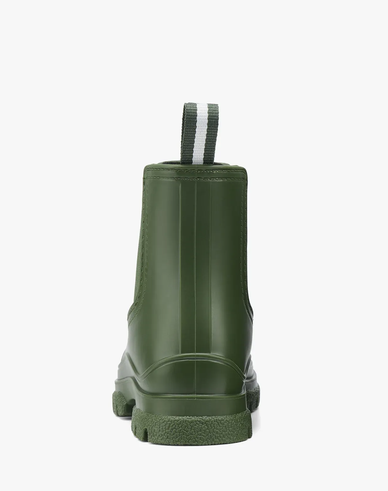 Green Women's Lightweight PVC Chelsea Matte Rain Boots for XSX118WCP image 4
