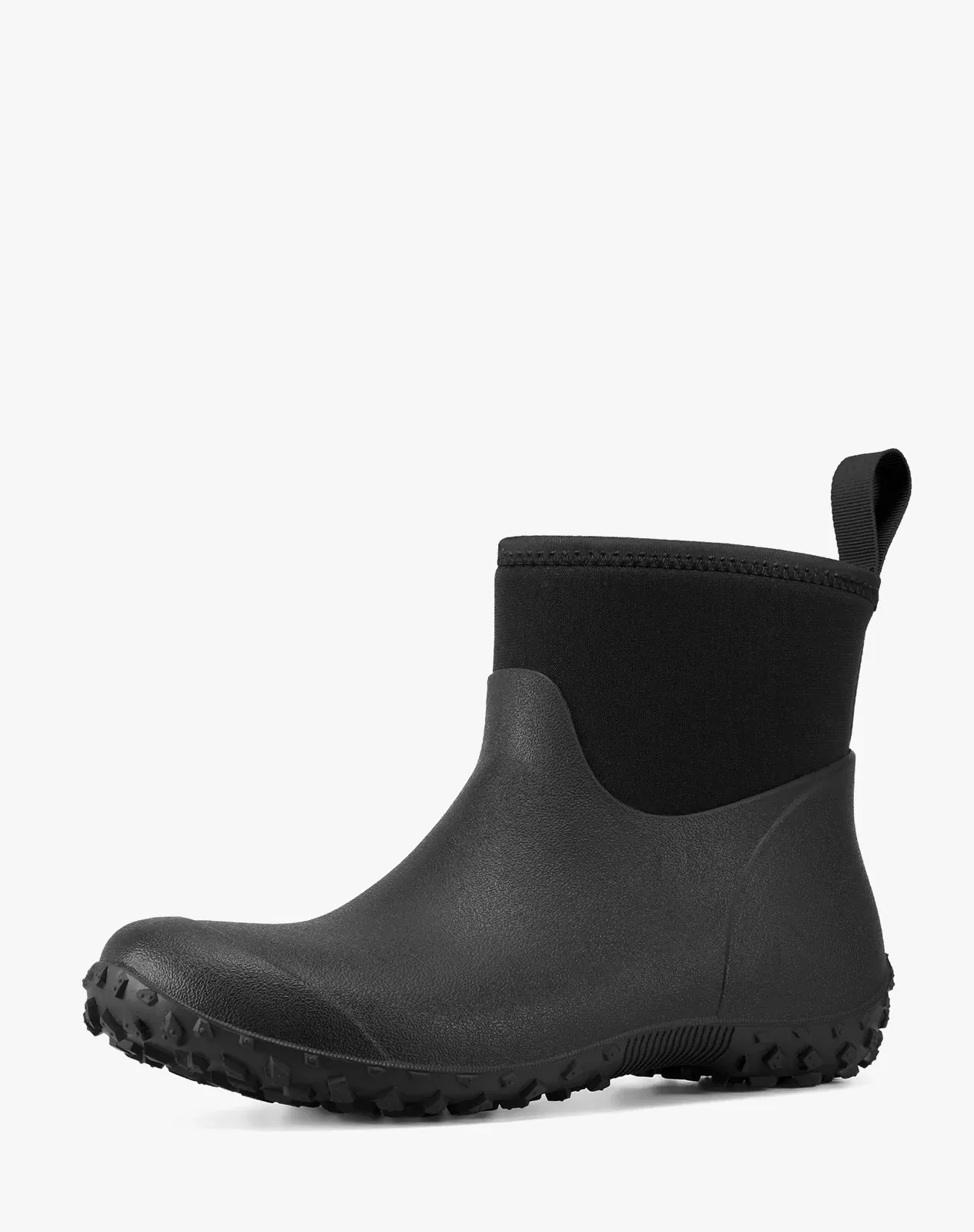 Black Women's Mid-Calf Rubber Rain Boots for XSX119WCP image 2