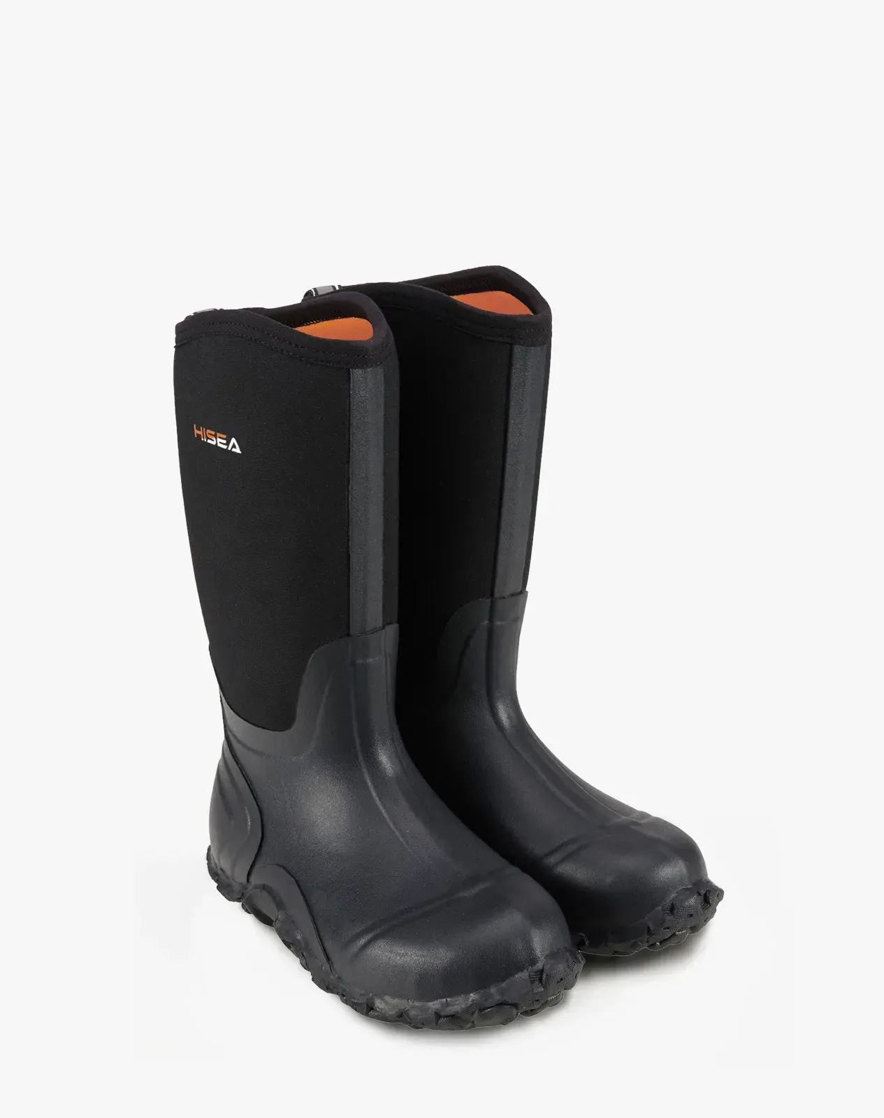 Black Men's Mid-Calf Rain Boots for XSX11CP image 5