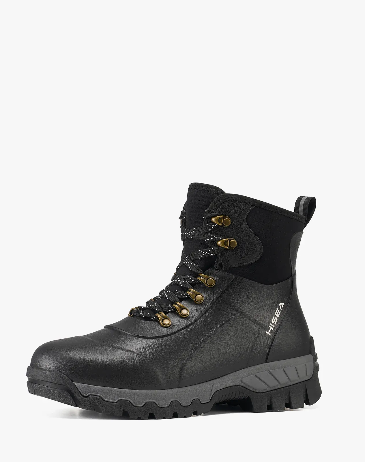 Black Men's Waterproof Casual Nubuck Rain Boots for XSX123CP image 2