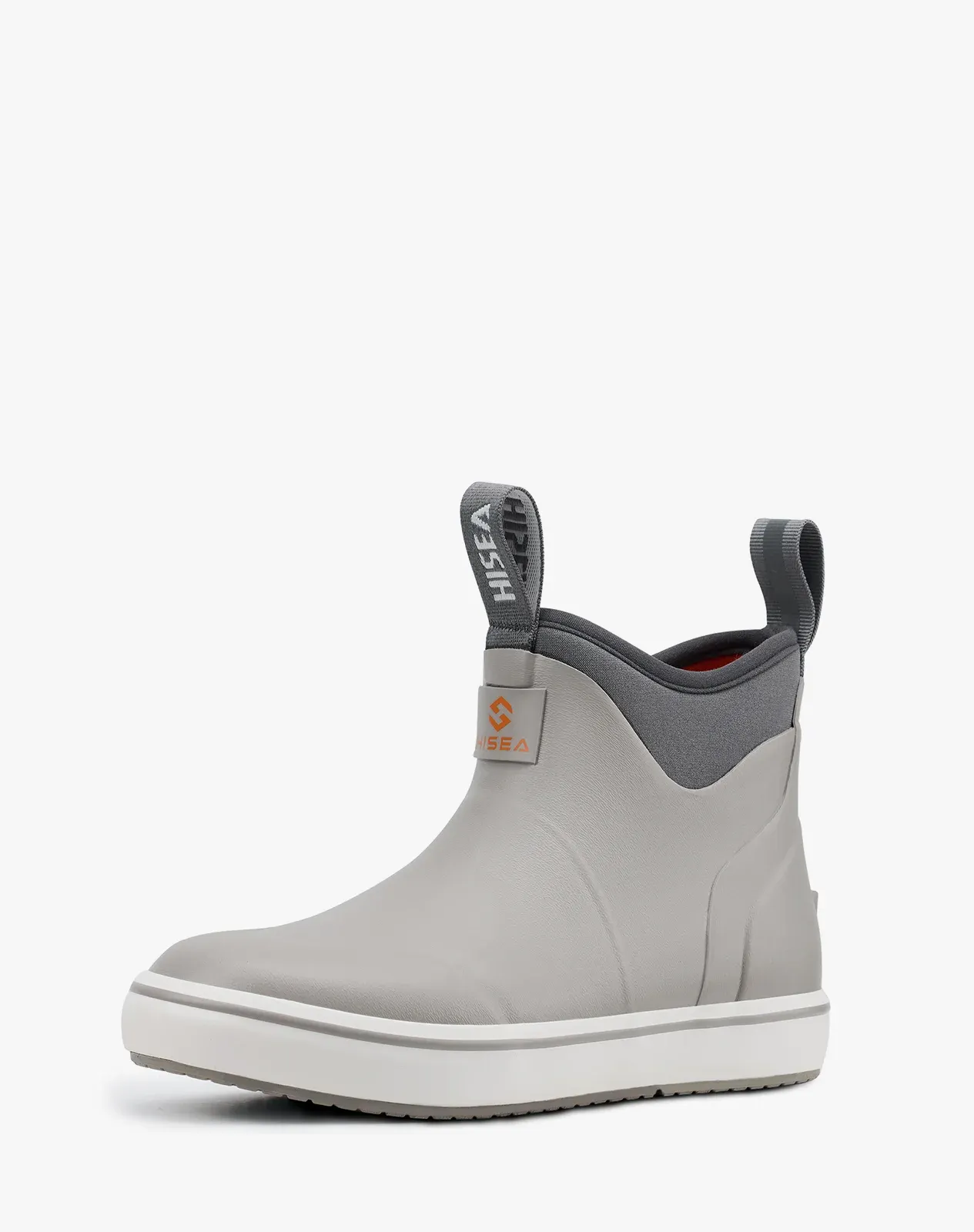 Grey Kids' Waterproof Neoprene Slip-On Deck Boots for XSX125KCP image 2