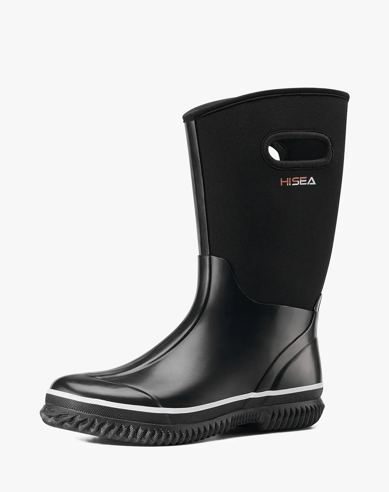 Women's Mid-Calf Neoprene Rubber Rain Boots for XSX126WCP image 2