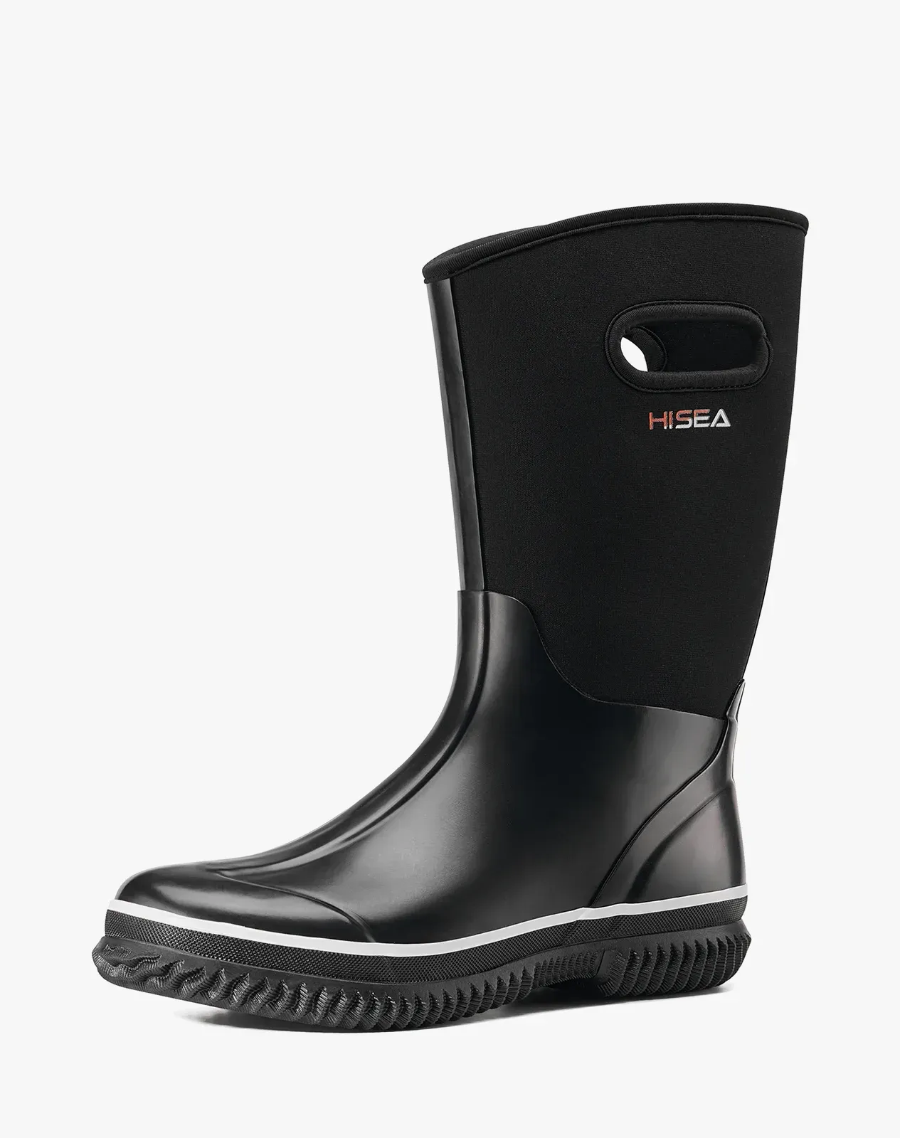 Women's Mid-Calf Neoprene Rubber Rain Boots for XSX126WCP image 2
