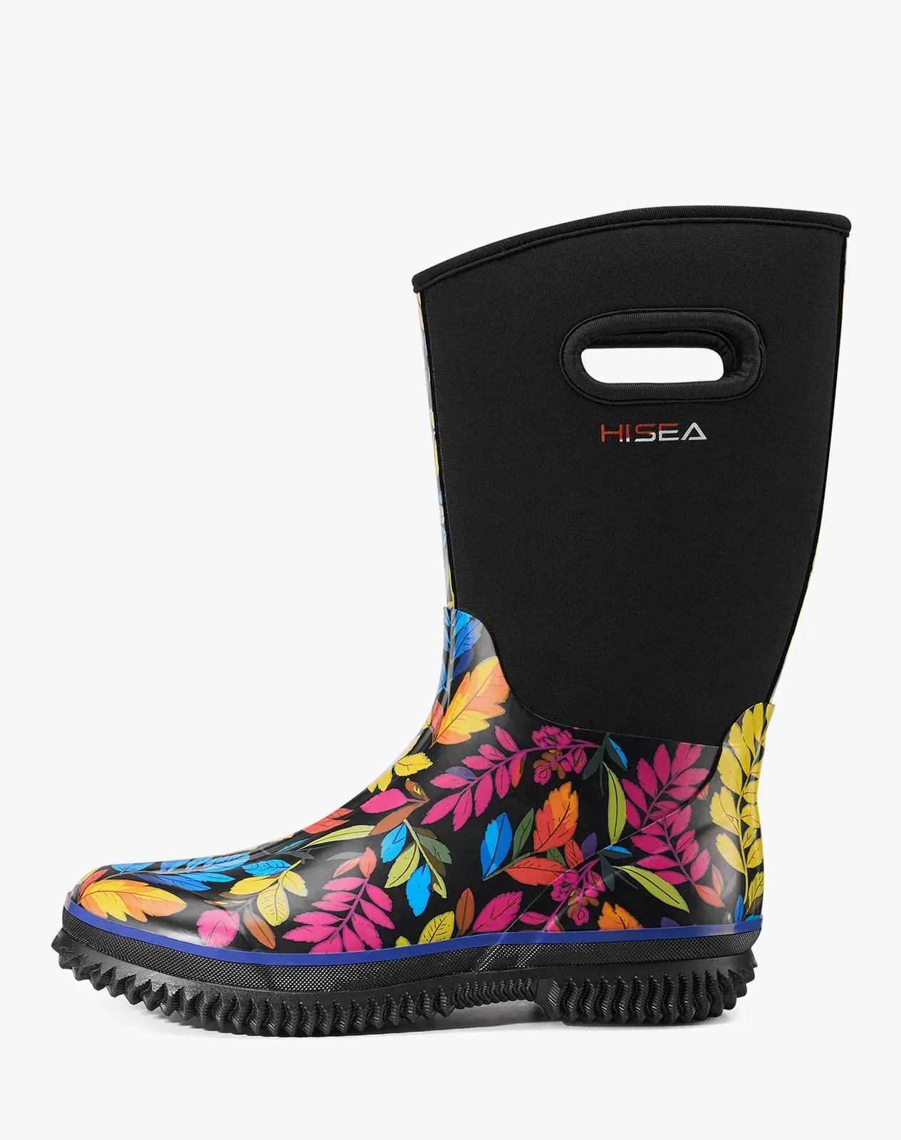Printed 2 Women's Mid-Calf Neoprene Rubber Rain Boots for XSX126WCP image 1
