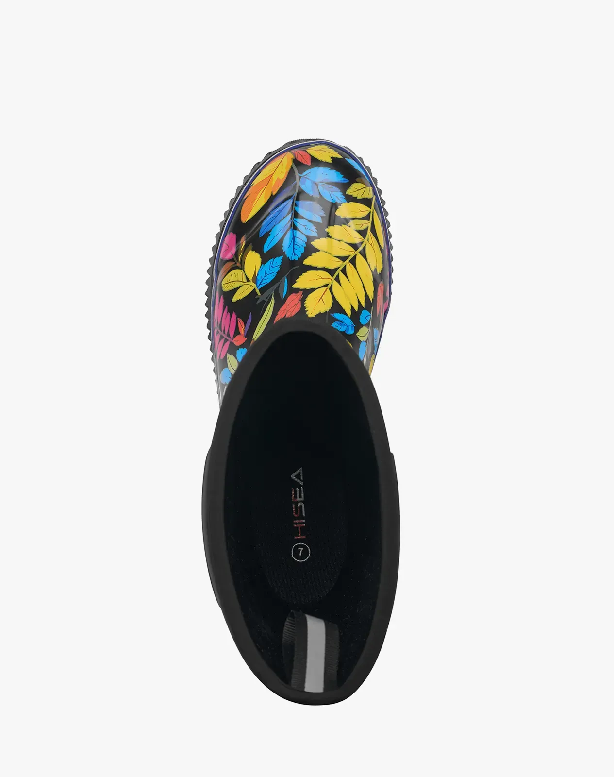 Printed 2 Women's Mid-Calf Neoprene Rubber Rain Boots for XSX126WCP image 5