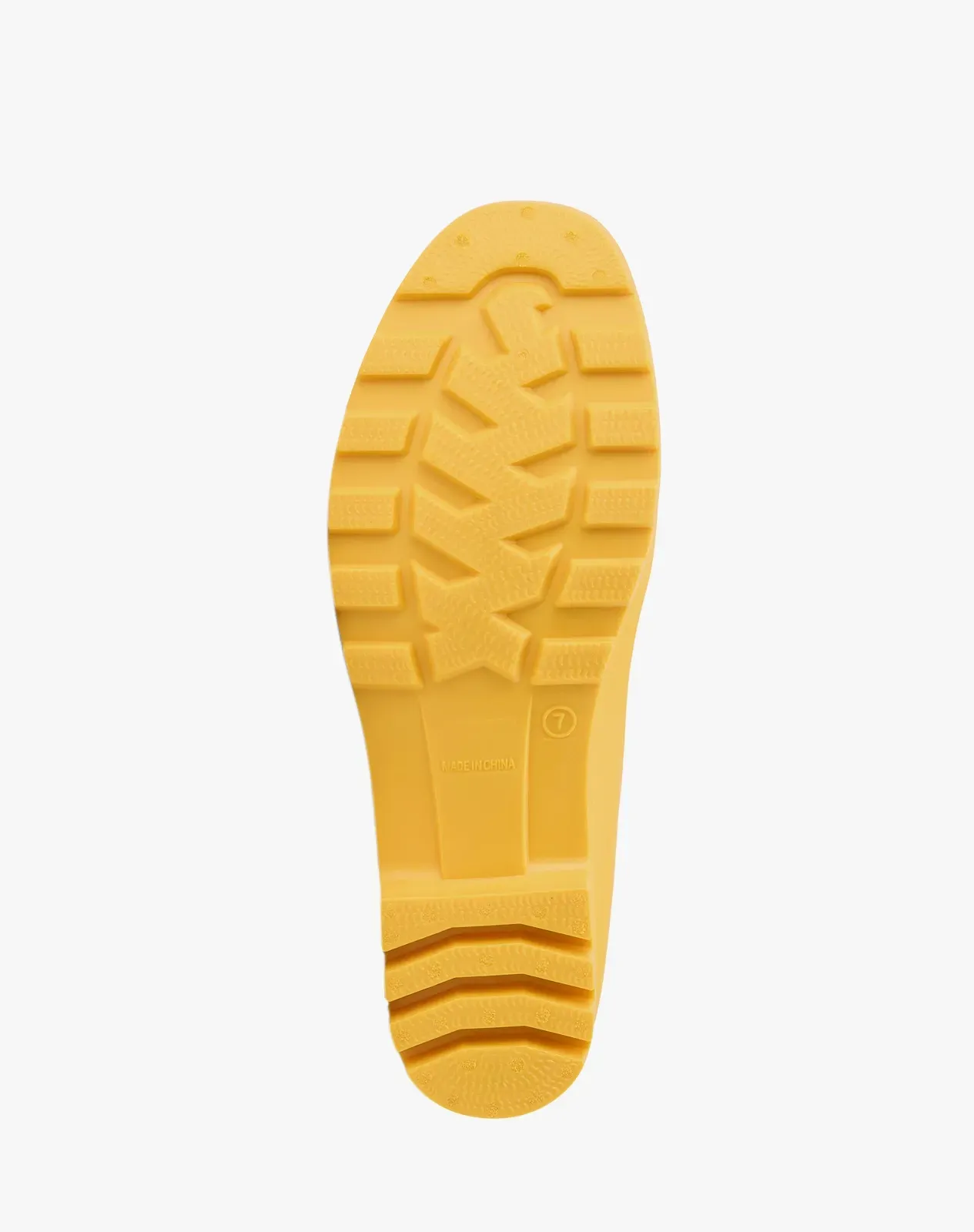 Yellow Women's Matte High-Calf Wide-Calf PVC Rain Boots for XSX127WCP image 3