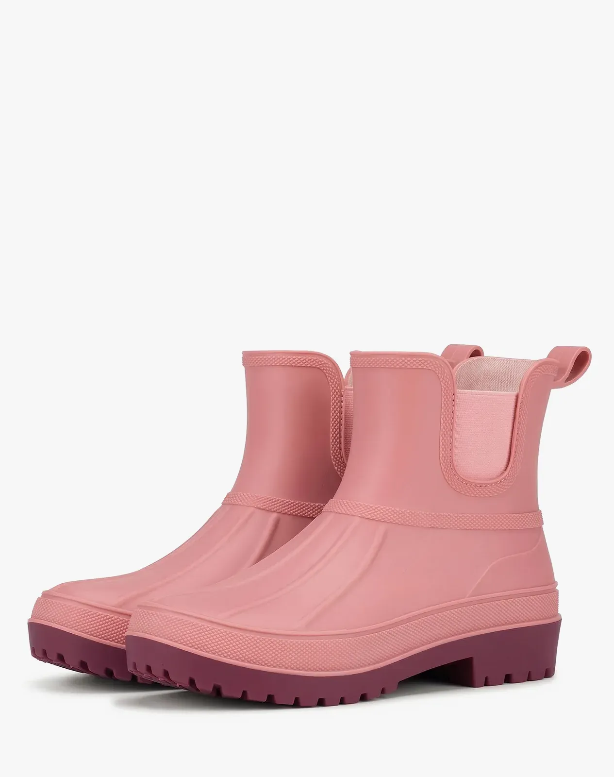 Pink Women's Waterproof Duck Rain Boots for XSX131WCP image 4