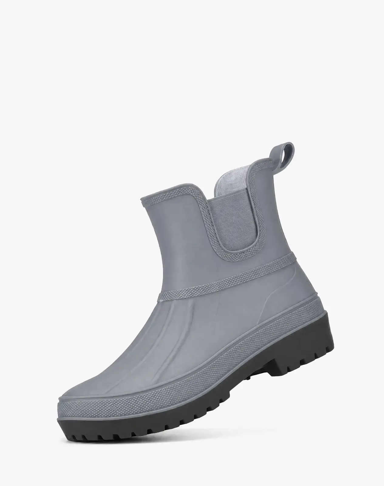 Grey Women's Waterproof Duck Rain Boots for XSX131WCP image 5