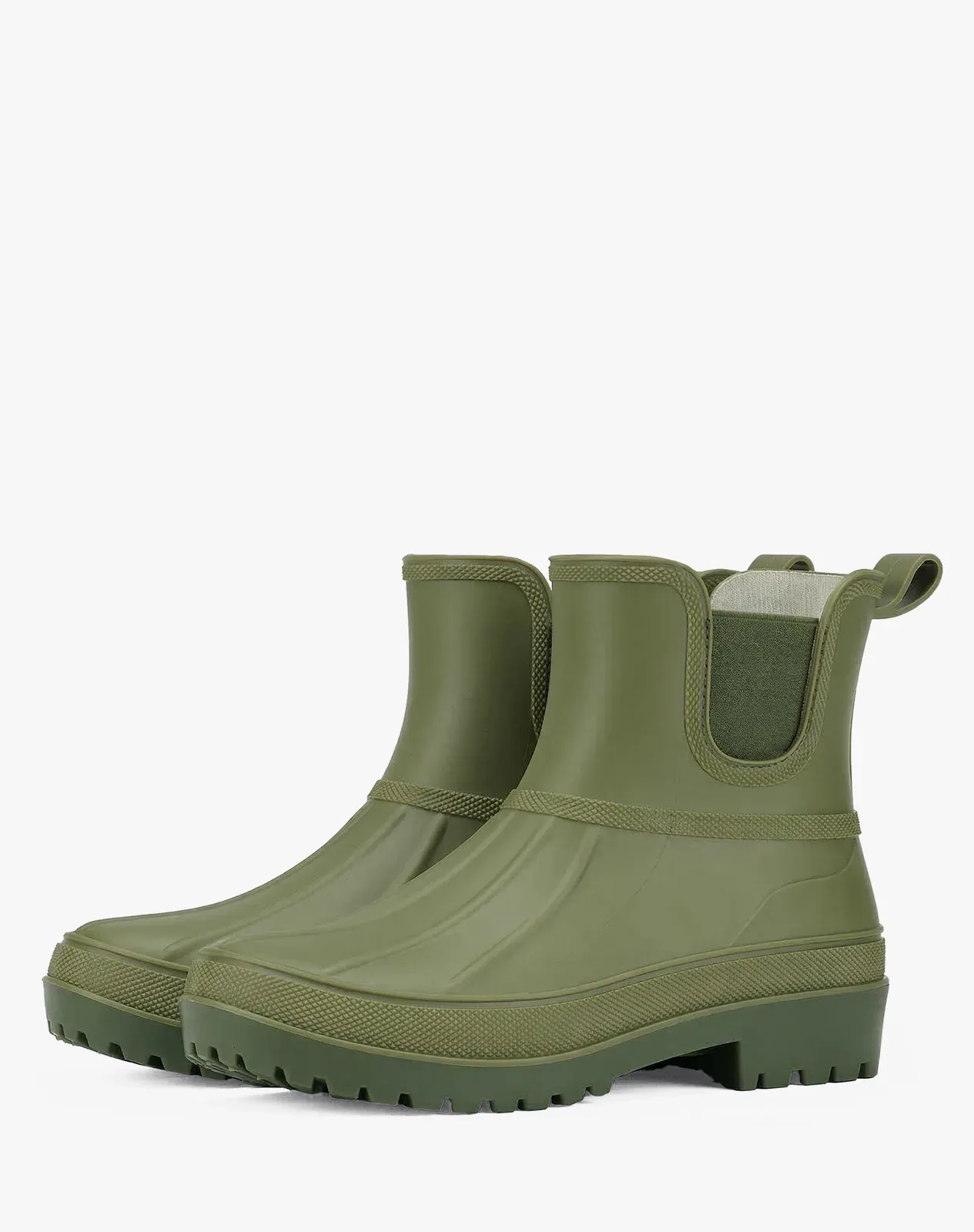Green Women's Waterproof Duck Rain Boots for XSX131WCP image 4