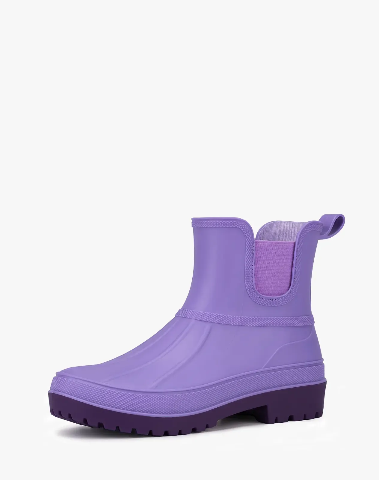 Purple Women's Waterproof Duck Rain Boots for XSX131WCP image 2