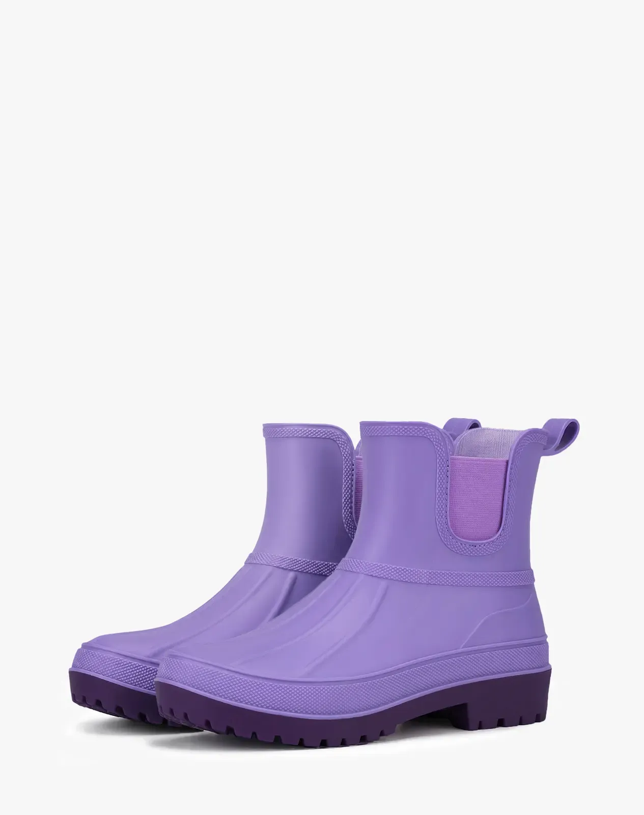 Purple Women's Waterproof Duck Rain Boots for XSX131WCP image 3