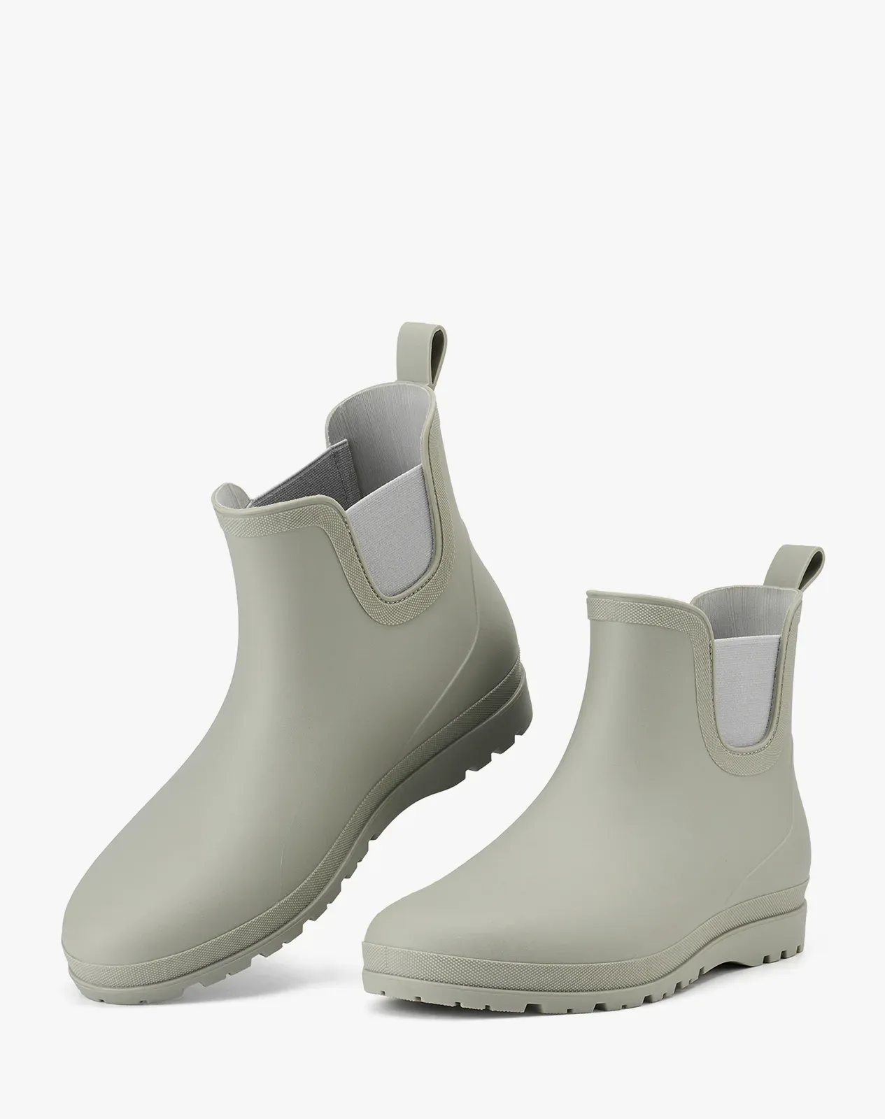 Grey Men's PVC Chelsea Rain Boots for XSX132CP image 5