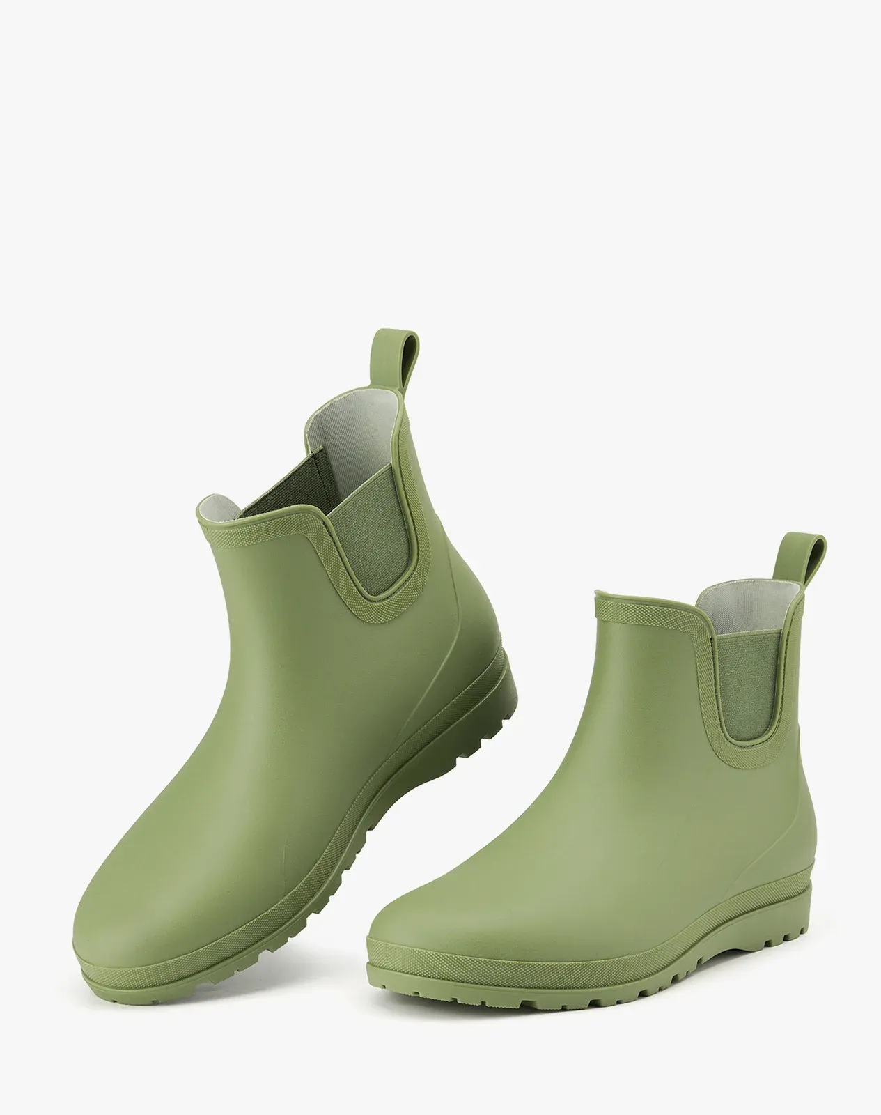 Green Men's PVC Chelsea Rain Boots for XSX132CP image 5