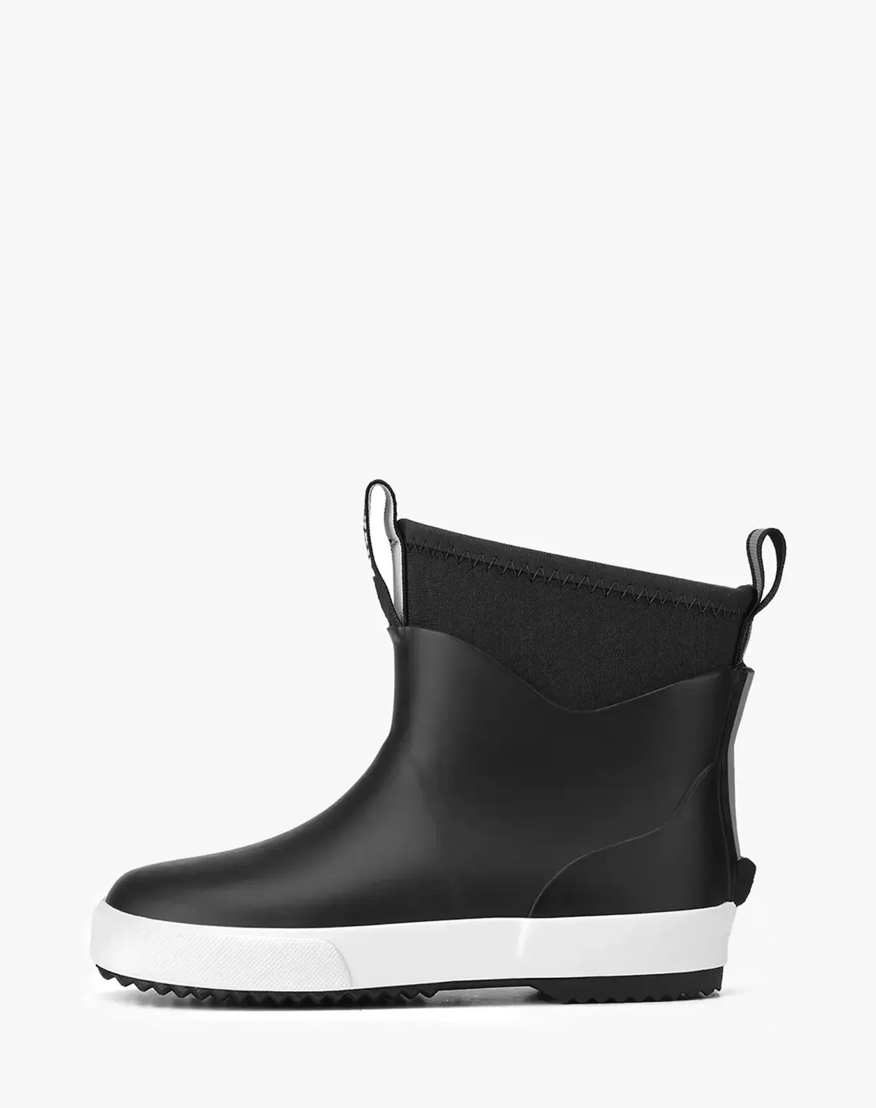 Black Kids' Ankle Waterproof Slip-On Garden Deck Boots for XSX136KCP image 1