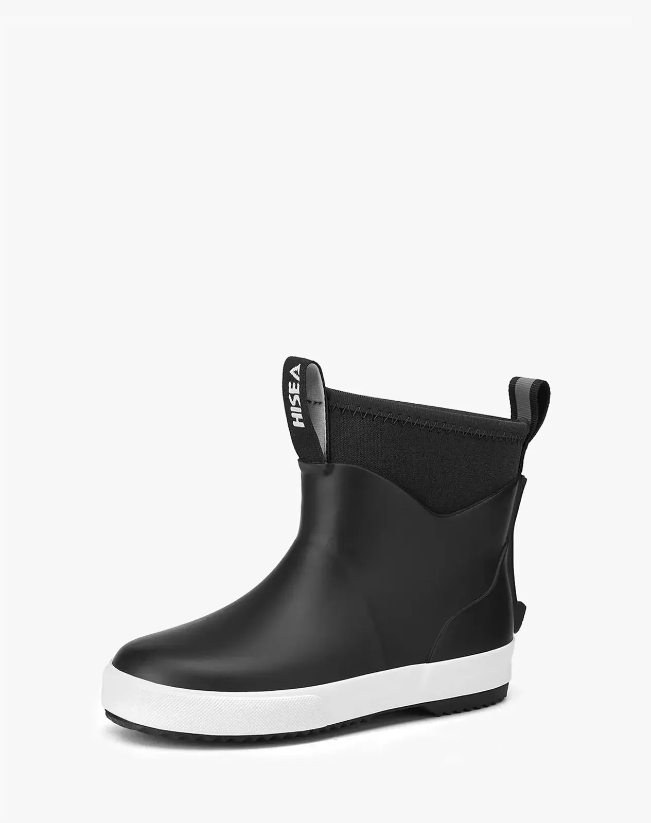 Black Kids' Ankle Waterproof Slip-On Garden Deck Boots for XSX136KCP image 2