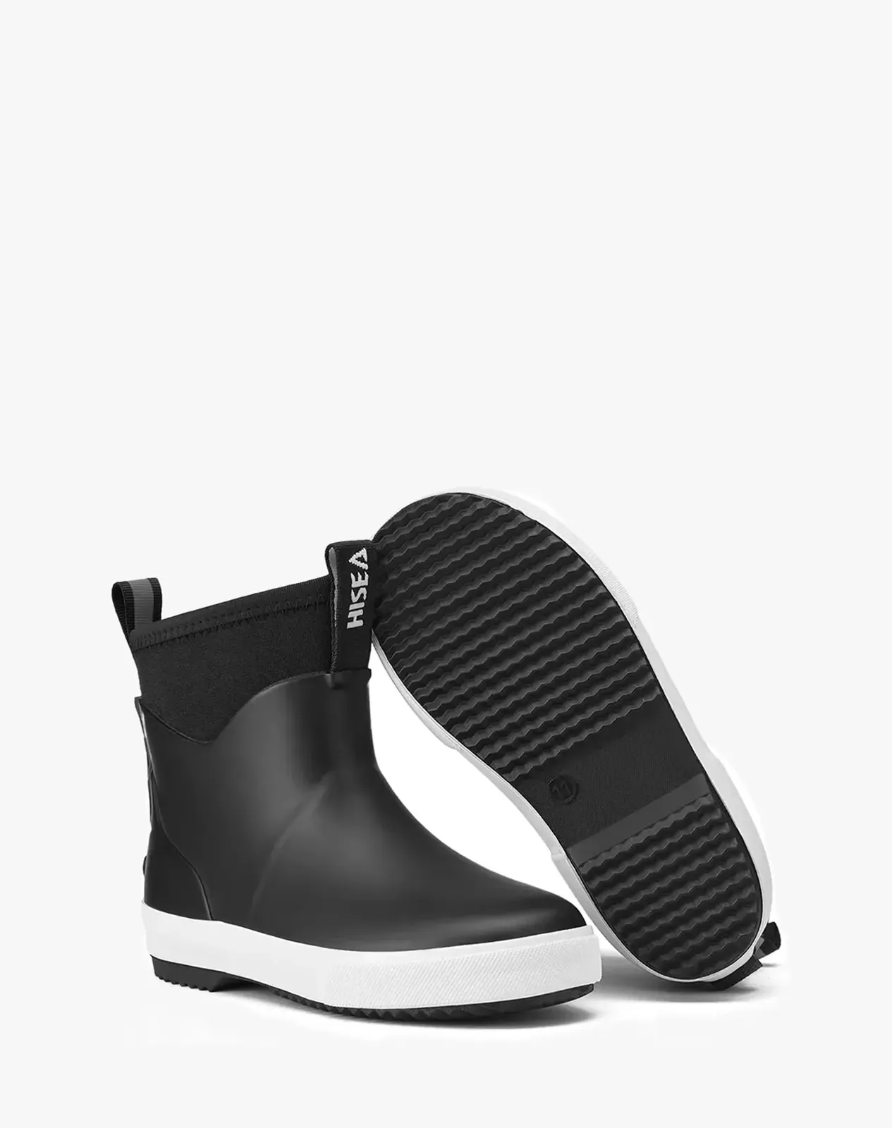 Black Kids' Ankle Waterproof Slip-On Garden Deck Boots for XSX136KCP image 3