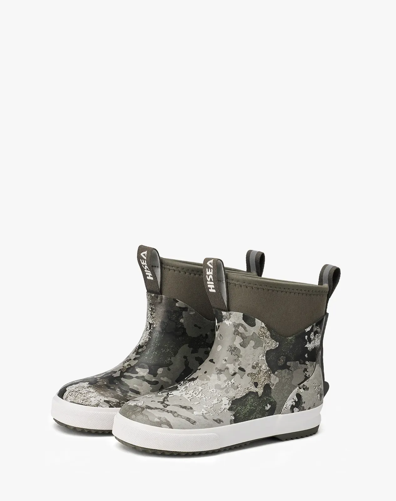 Camo 1 Kid's Ankle Waterproof Garden Boots Slip-On Deck Boots for XSX136KCP image 3