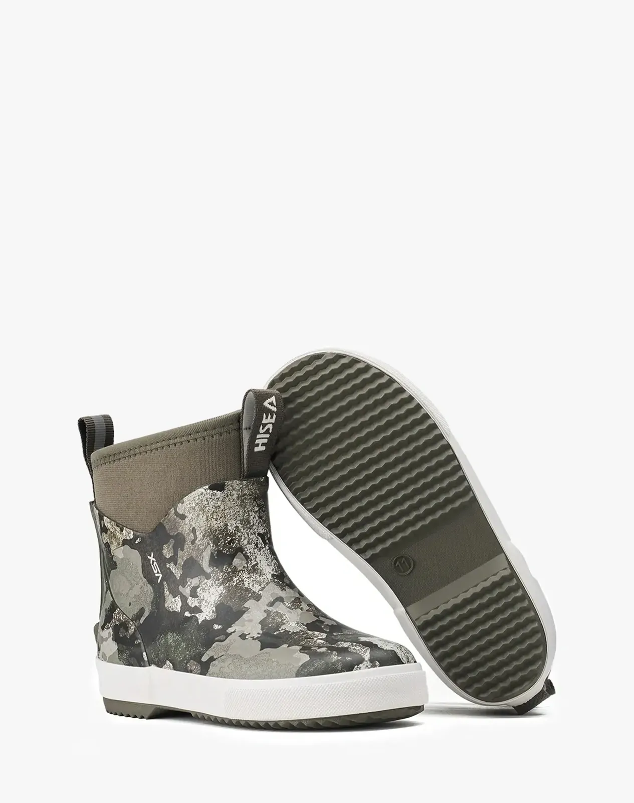 Camo 1 Kids' Ankle Waterproof Slip-On Garden Deck Boots for XSX136KCP image 3