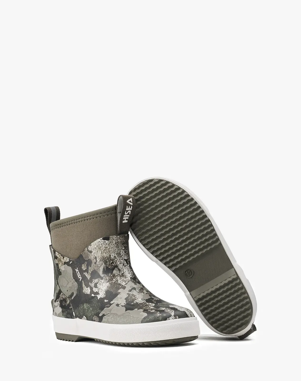 Camo 1 Kid's Ankle Waterproof Garden Boots Slip-On Deck Boots for XSX136KCP image 4