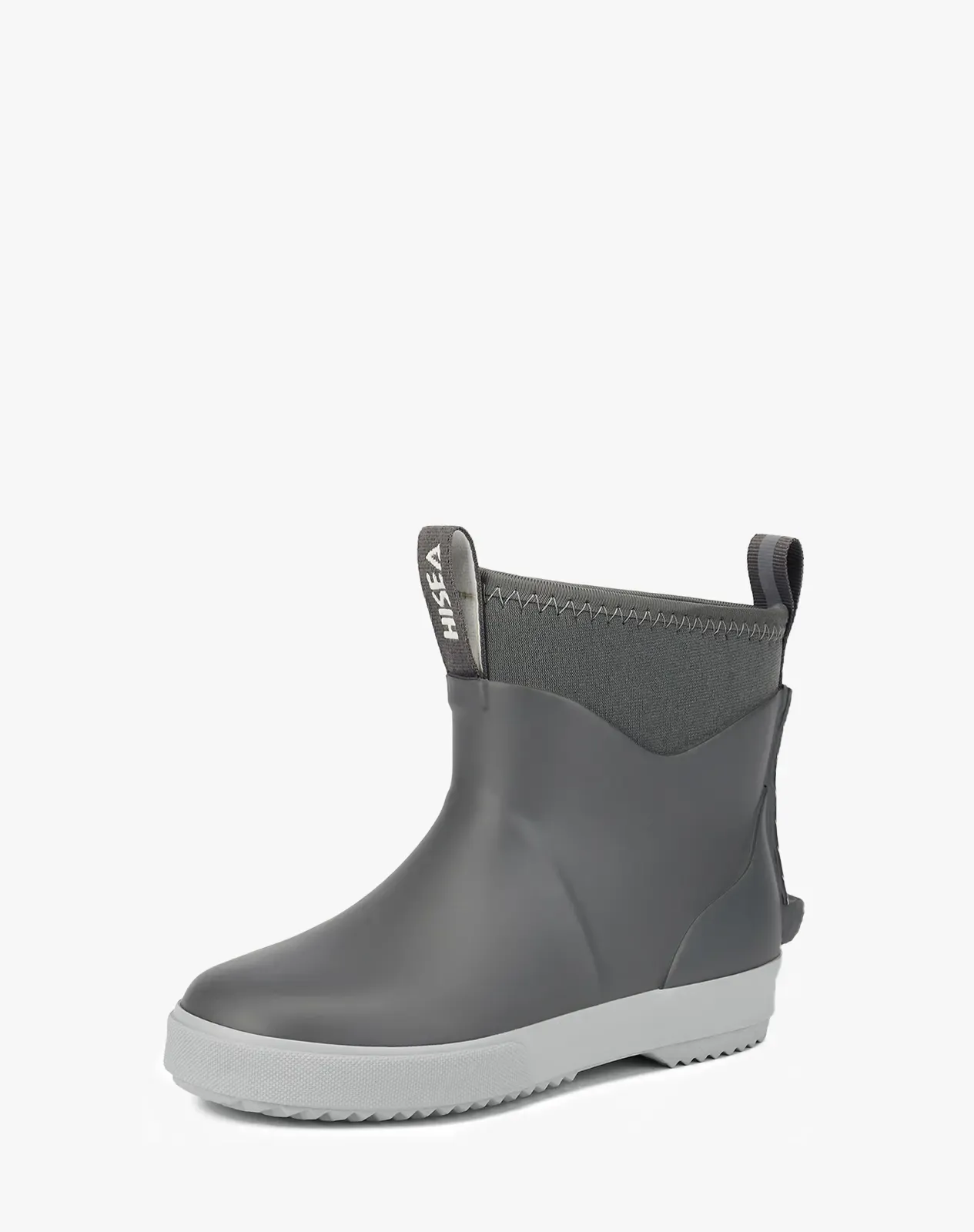 Grey Kid's Ankle Waterproof Garden Boots Slip-On Deck Boots for XSX136KCP image 2