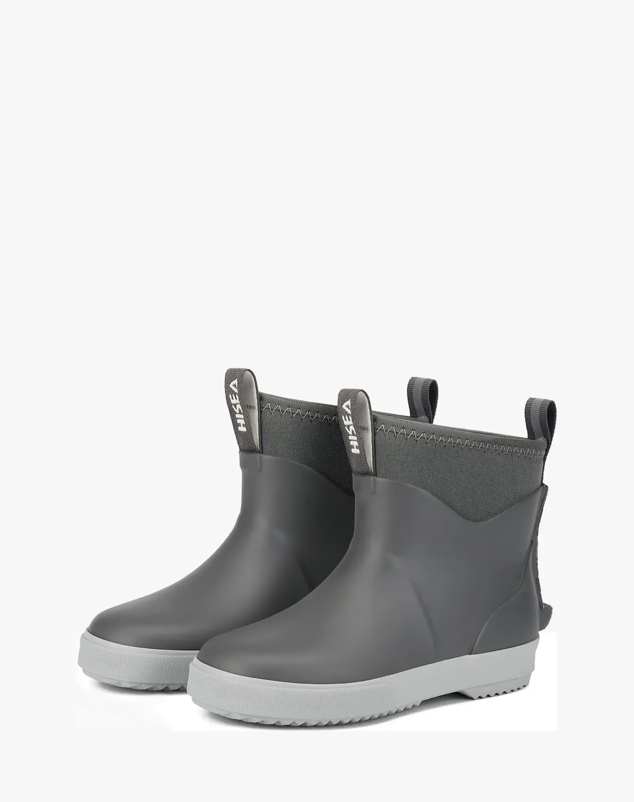 Grey Kid's Ankle Waterproof Garden Boots Slip-On Deck Boots for XSX136KCP image 3