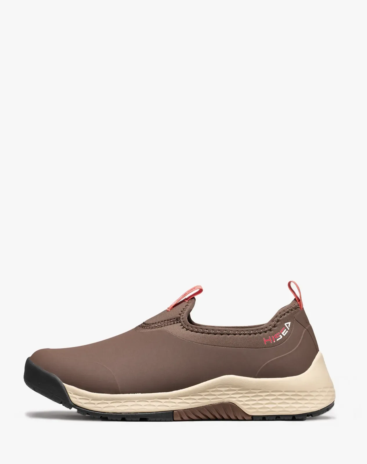 Brown Men's Low-Top Waterproof Garden Sneakers Slip-On Rain Shoes for XSX137CP image 2
