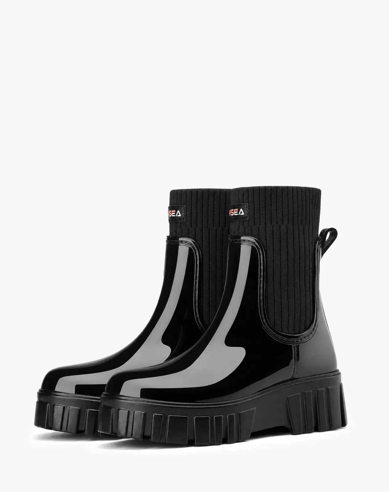 Women's Ankle Waterproof Chelsea Rain Boots for XSX138WCP image 3