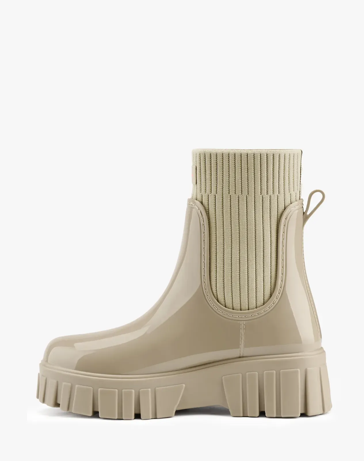 Green Women's Ankle Waterproof Chelsea Rain Boots for XSX138WCP image 2