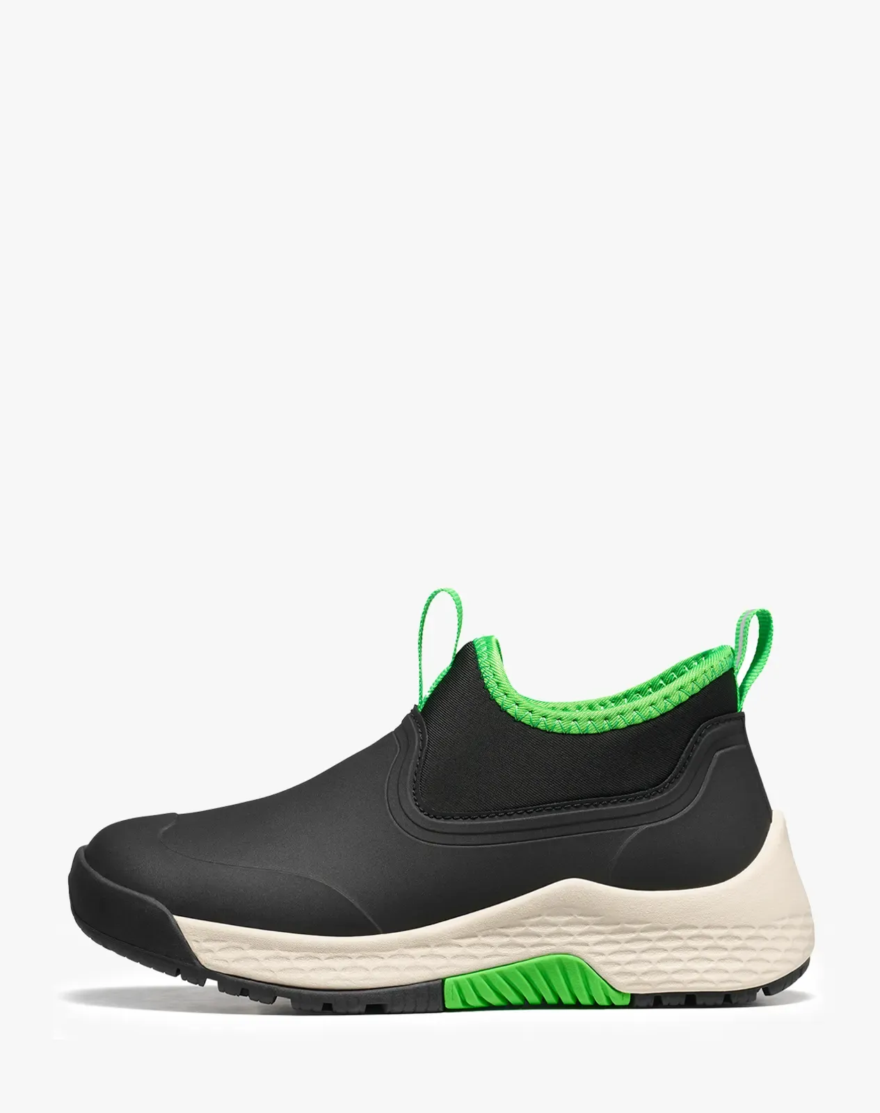 Green Kids' Ankle Waterproof Slip-On Rain Sneakers Boots for XSX141KCP image 2