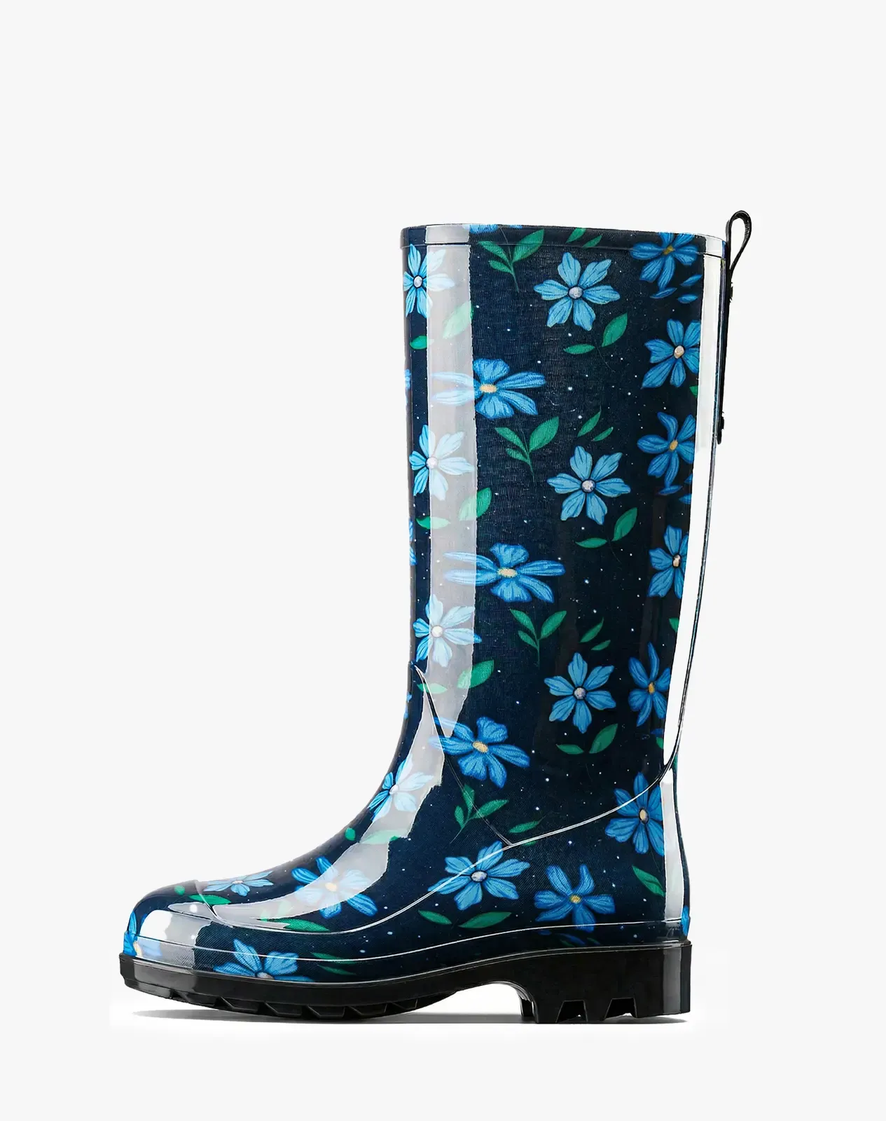 Blue Women's Mid-Calf Waterproof Garden Rain Boots for XSX142WCP image 2