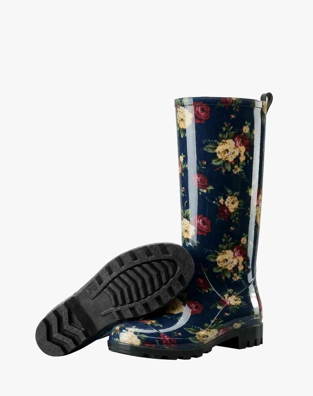 Navy Women's Mid-Calf Waterproof Garden Rain Boots for XSX142WCP image 5