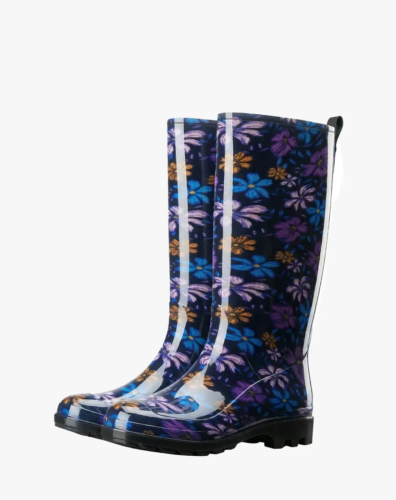 Purple Women's Mid-Calf Waterproof Garden Rain Boots for XSX142WCP image 3