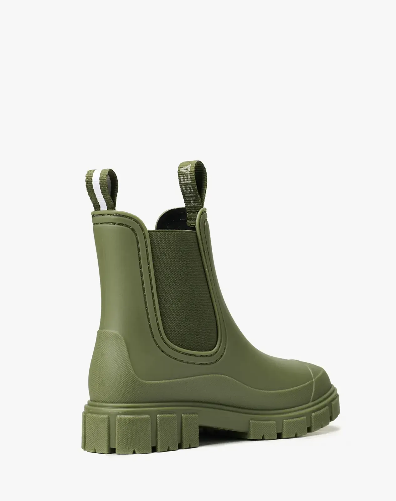 Green Women's Ankle Waterproof Slip-On Chelsea Rain Boots for XSX143WCP image 6
